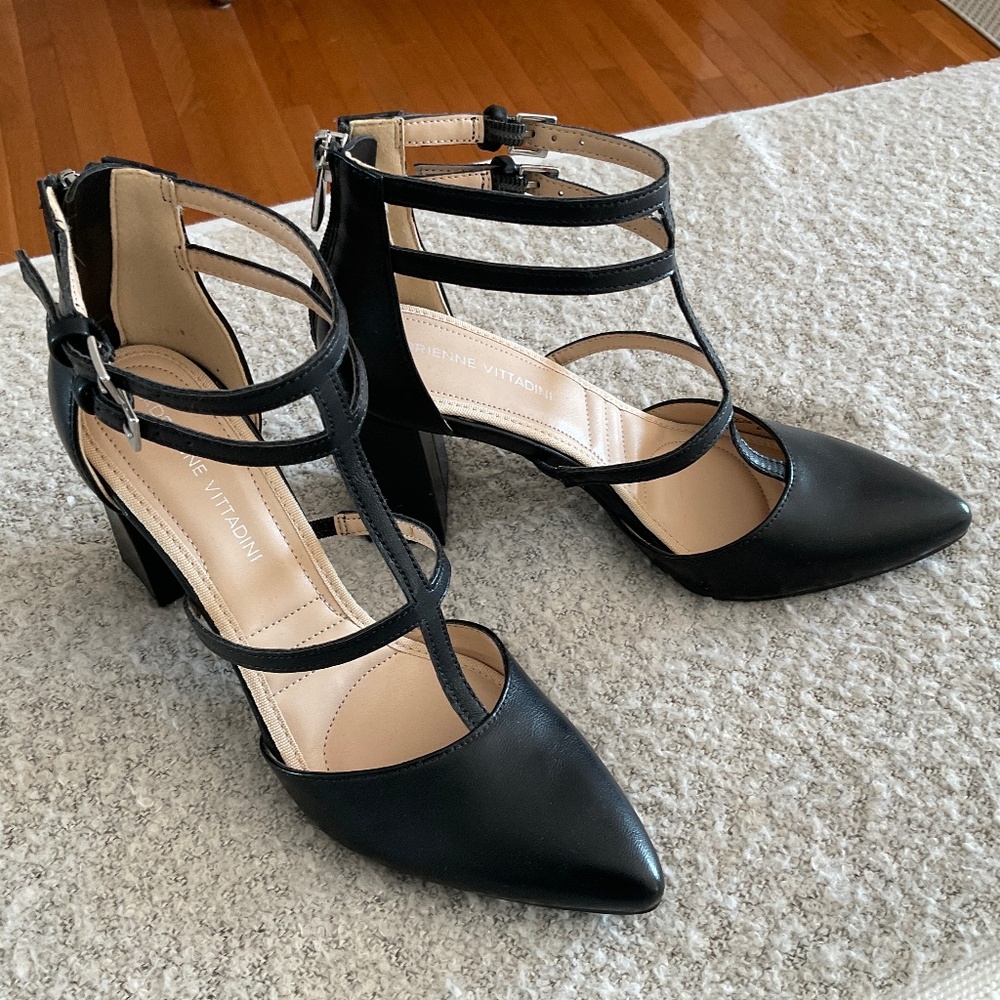 Adrienne Vittadini black Nocera high heels